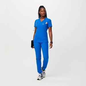 Royal Blue Slim Catarina™ - One-Pocket Scrub Top